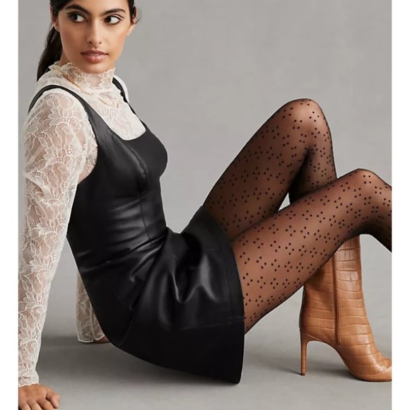 Anthropologie Black Mini Dress - Picture 1 of 9